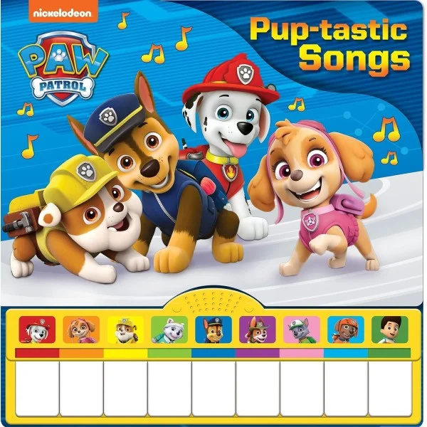 PAW Patrol - Pup-tastic Songs Piano Songbook with Built-In Keyboard - 7827800-T